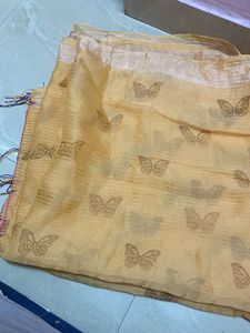 Butterfly Print Organza Dupatta🦋