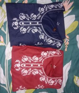 Chikan Embroidered Kurti