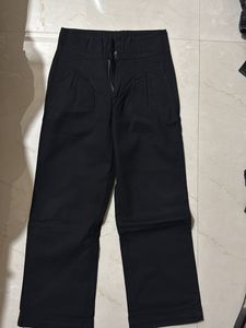 Black Wide Leg High Waisted Pants