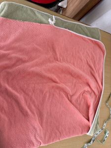 Vintage Coral Embroidered Towel