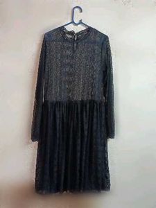 Partywear See-through Lace Mini-Dress Black 🖤