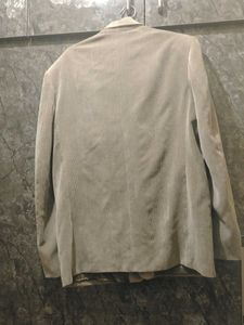 Stylish Beige Corduroy Blazer