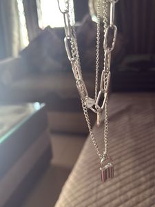 Layered Lock Necklace
