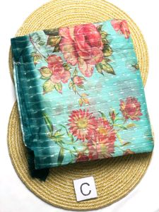 Floral Print Saree