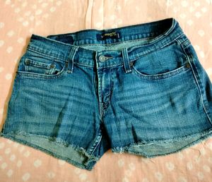 Combo Denim Shorts