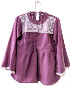 Purple Lace Top