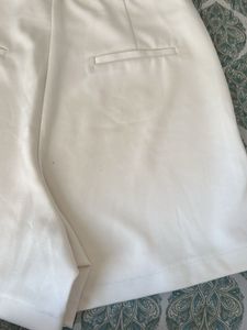 Trendy High waist White Skort