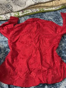 Red Patterned Shirt