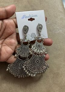 Oxidised Silver Earrings