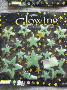 Glow-in-the-Dark Stars &amp; Smileys Pack Of 3