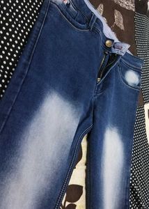 Mens Casual Slim Fit, Navy Blue Jeans