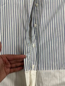 Striped Dolman Sleeve Blouse