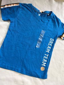 Blue 'Dream Team' T-Shirt (Size 3-4Y)