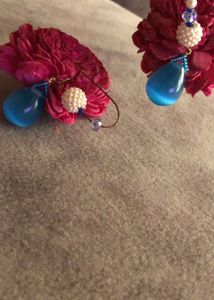 Glass Drop Blue earrings