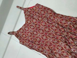 Red &amp; Gold Embellished Indian Outfit