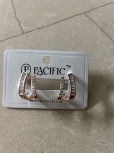 Dual Tone ROSE GOLD EARRINGS