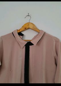 Only Today Cute Baby Pink Office Classy Top
