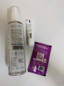 3 New Sealed Plum Toner, Body Oil,Mini Sunscreen