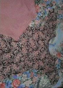 Floral Dress with Plazo