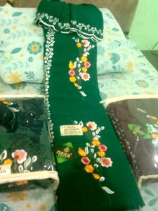 New Punjabi Suit Navy Blue Suit With Heavy Dupatta
