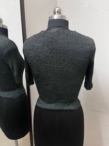 Grey Shimmer Top