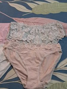 Combo Of Four  Pure Cotton  Imported Fabric  Panty
