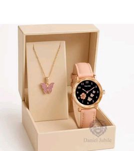 Daniel Jubile Watch & Necklace Set