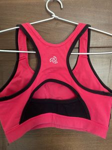 Jockey Pink &amp; Black Sports Bra
