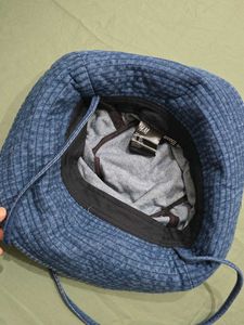 H&amp;M Denim Tie Detail Bucket Hat