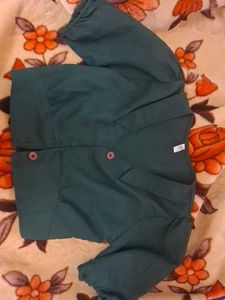 Green Crop Top