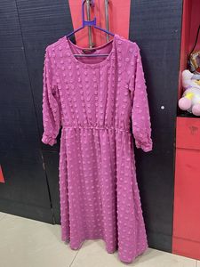 Cute Pink Midi Dress
