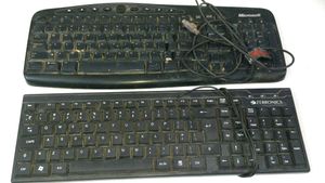 Keyboard Combo Microsoft & Zibronic Unused Old Sto