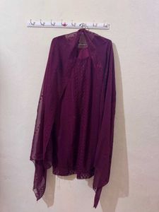 Elegant Maroon Kurta Set