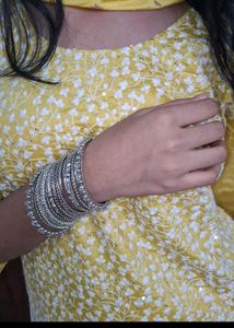 Yellow Embroidered Kurti Set