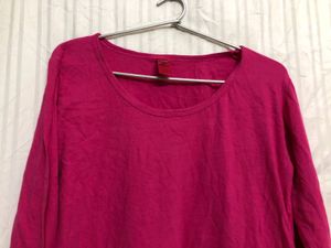 Sporto Rose Pink Full Sleeve T Shirt