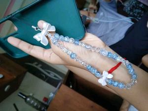 Beaded Phone Charm 💙
