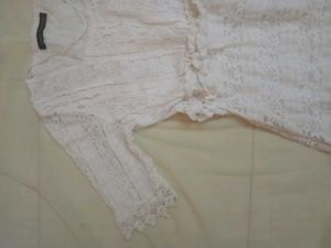 Elegant White Lace Top