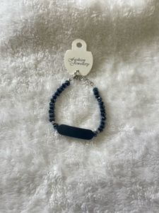 Navy Blue Beads Bracelet