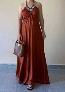 Halter Neck Maxi Dress
