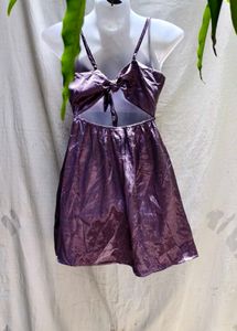 I. SEXY SATIN MINI DRESS