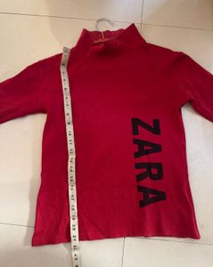Red Top turtleneck 30-34inch bust stretchable