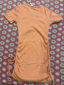 Peach Bodycon Dress