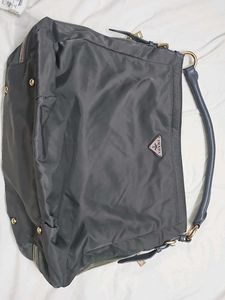 Prada Nylon &amp; Leather Handbag