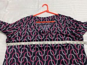 Patterned Tunic Top Stretchy