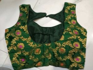 Green Floral Blouse