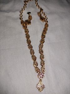 Pink Necklace Set(ONE GRAM)