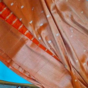 Elegant Orange Saree