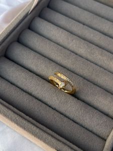 Snake Diamond Gold Ring