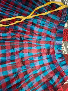 Stylish Peacock Blue Pattu Paavadai