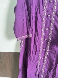 Purple Kurta Set